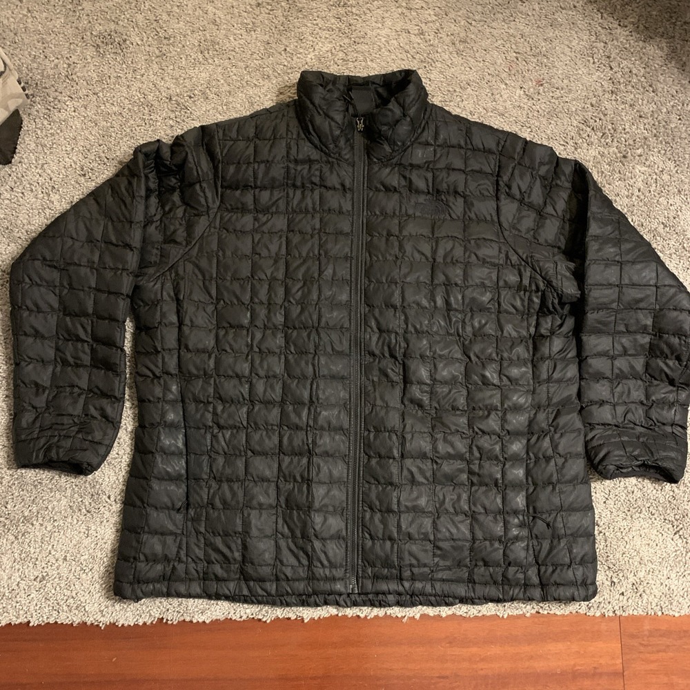 The North Face Womens Thermoball Eco Plus Puffer Jacket in Black Size 3XL XXXL